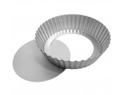 Silverwood Anodised Deep Fluted Flan Tin with Loose Base (6 x 2inch)